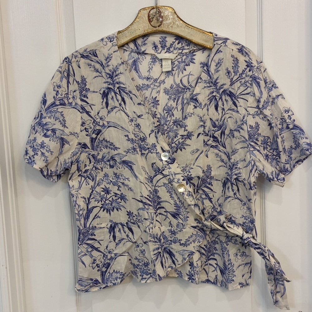 H&M Crossober Blouse Linen